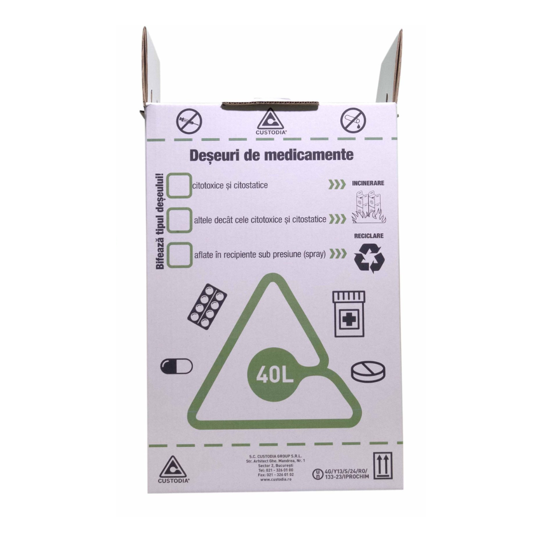 Cutie din carton medicamente expirate/neutilizate