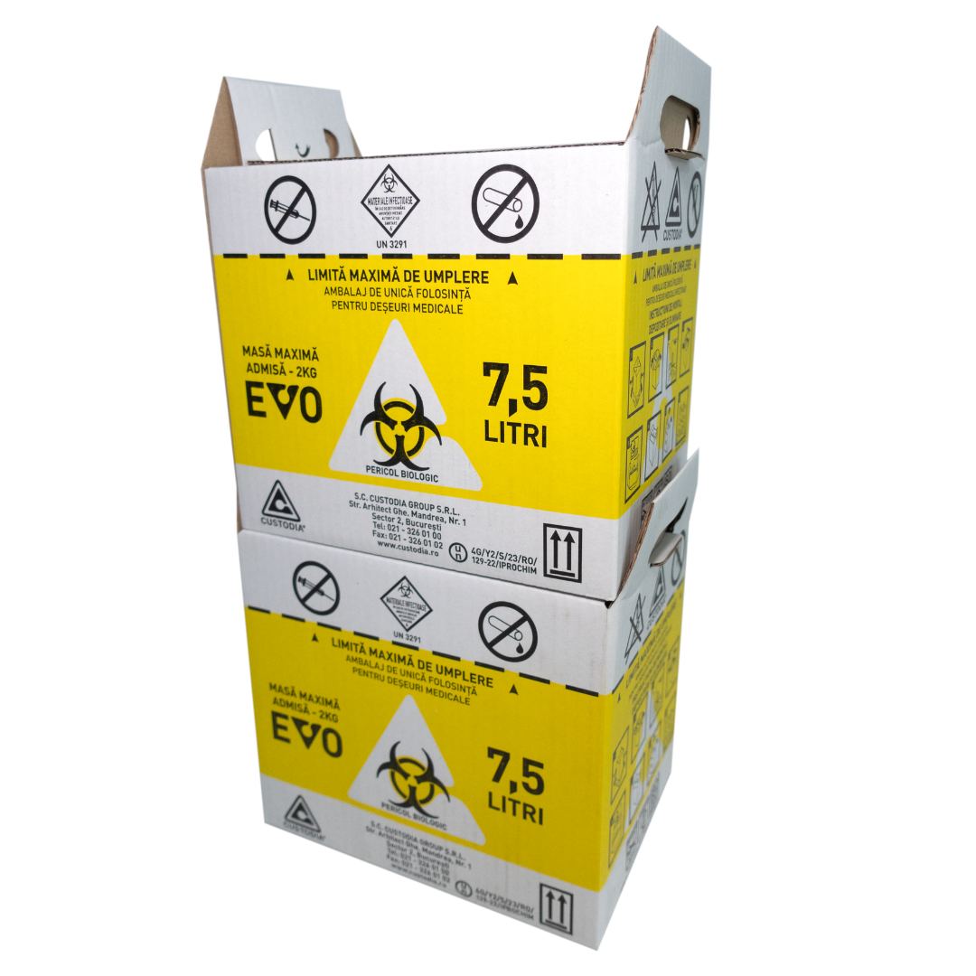 Cutii din carton deșeuri infecțioase