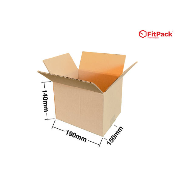 Cutie carton StandardBox 190 x 150 x 140 mm, CO3 ondula B, cu cote