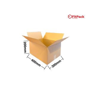 Cutie carton StandardBox 400 x 300 x 200 mm, CO5 ondula C, cu cote
