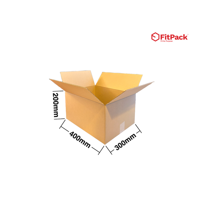 Cutie carton StandardBox 400 x 300 x 200 mm, CO5 ondula C, cu cote