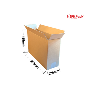 Cutie carton StandardBox 560 x 235 x 455 mm, CO5 ondula E+B, cu cote