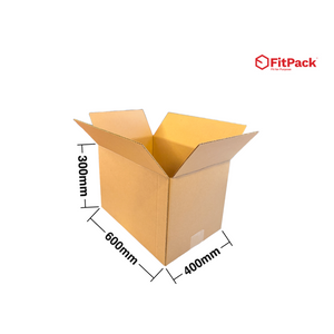 Cutie carton StandardBox 600 x 400 x 300 mm, CO5 ondula C, cu cote