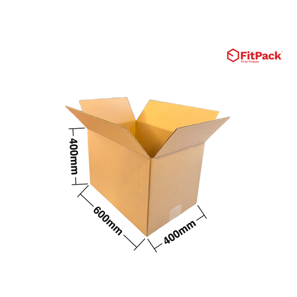 Cutie carton StandardBox 600 x 400 x 400 mm, CO3 ondula C, cu cote