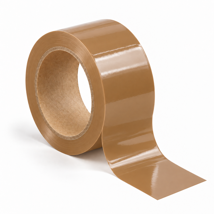 Bandă adezivă maro 48 mm x 66 m – FitPack