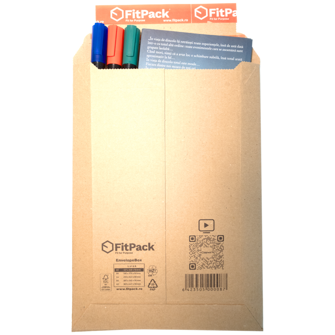 EnvelopeBox - plic carton pentru produse plate