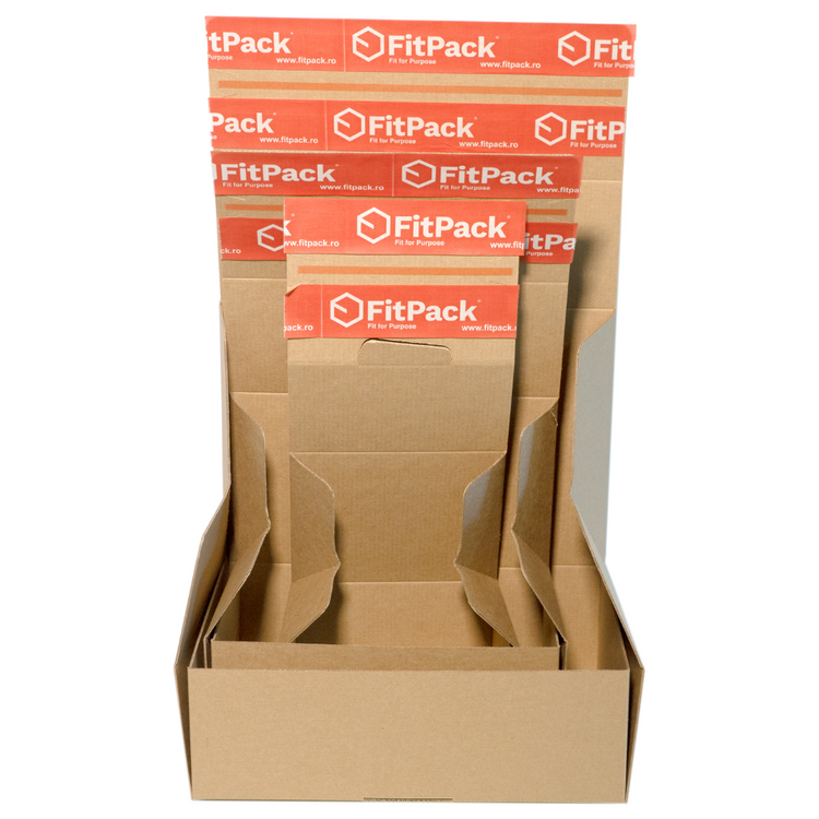 FashionBox - cutii carton cu bandă sigilare pentru retur diverse dimensiuni