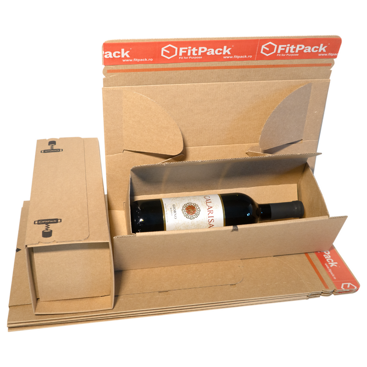 WineBox - cutii de carton pentru livrarea sticlelor de vin